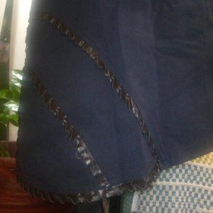 Mandorla Asymmetrical Italian Denim Skirt Sz IT 46 / US Large NWOT